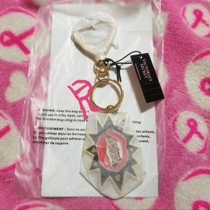 💖 VICTORIA SECRET LIPS MOUTH BURST CHARM KEYCHAIN